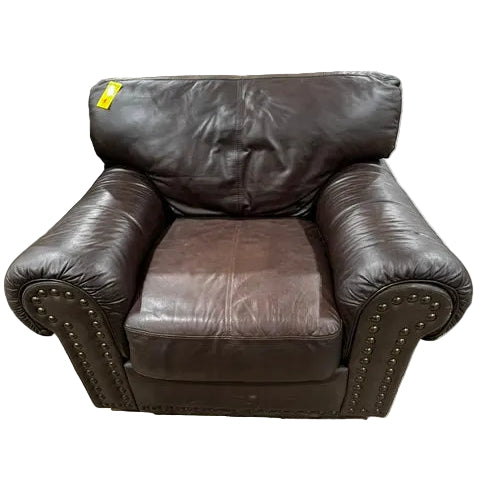 Leinster Faux Leather Upholstered Nailhead Chair