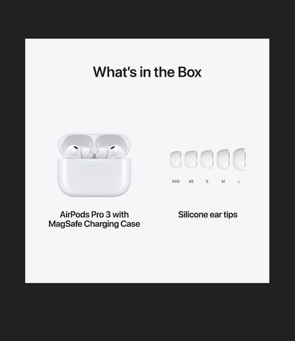 Apple Airpods Pro 3 Wireless Earbuds with Active Noise Cancellation (New in Box)