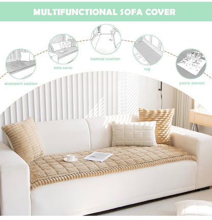 Couch Cover for Dogs, Washable Non Slip Sofa Protector for Pets Soft Furniture Cover for Leather & Fabric Couches, Cozy Protect Against Fur, Dirt & Messes, Pet Friendly Khaki 28 Inch X 60 Inch  (New in Box)