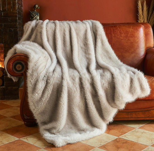 Krifey Luxury Faux Fur Blanket