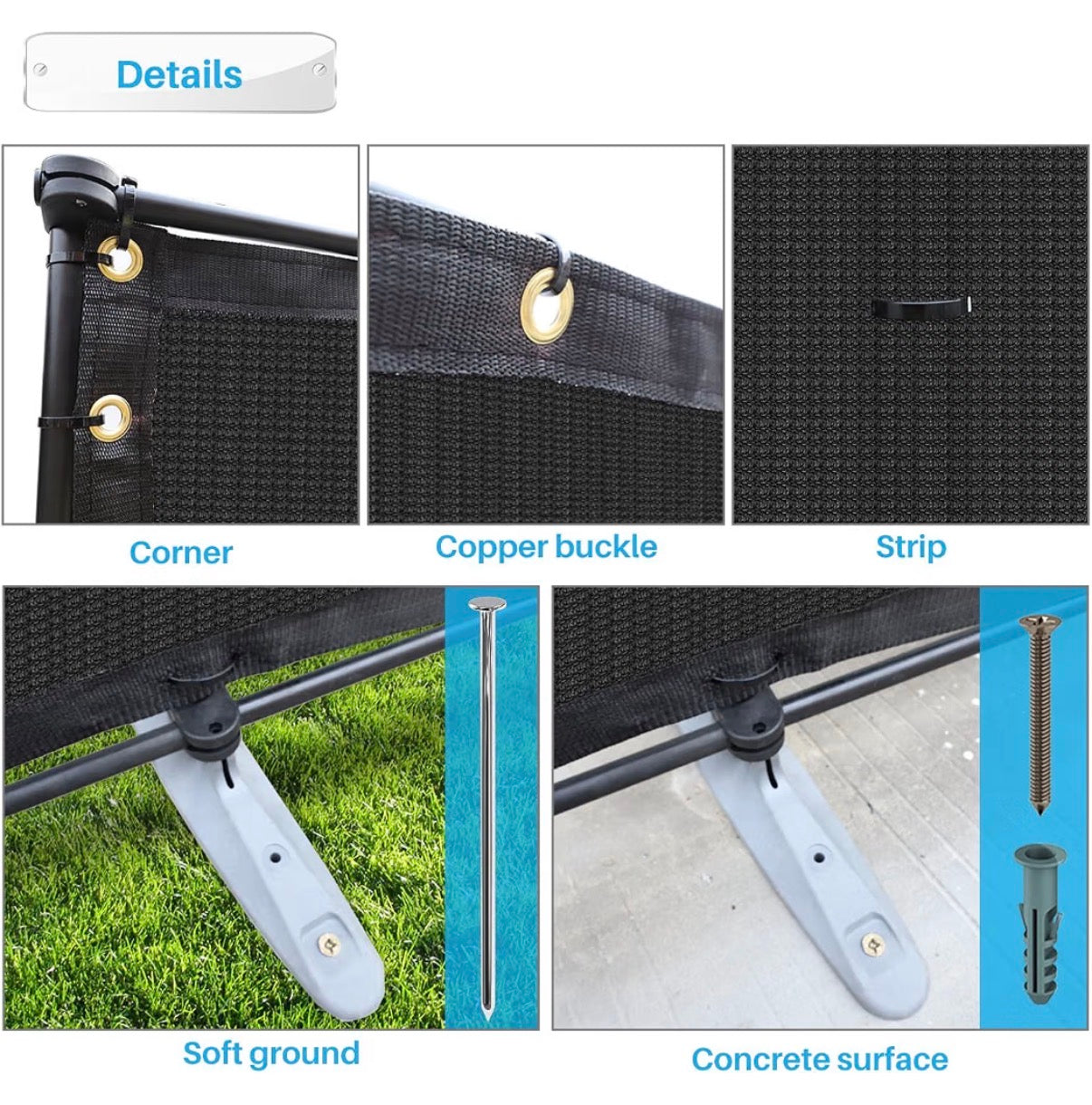 Patio 6 ft. X 12" Outdoor Privacy Screen