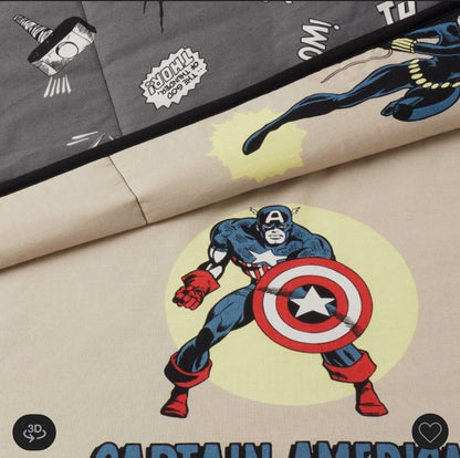 PILLOWFORT Marvel Characters Kids' Quilt The Marvel Collection - Full/Queen