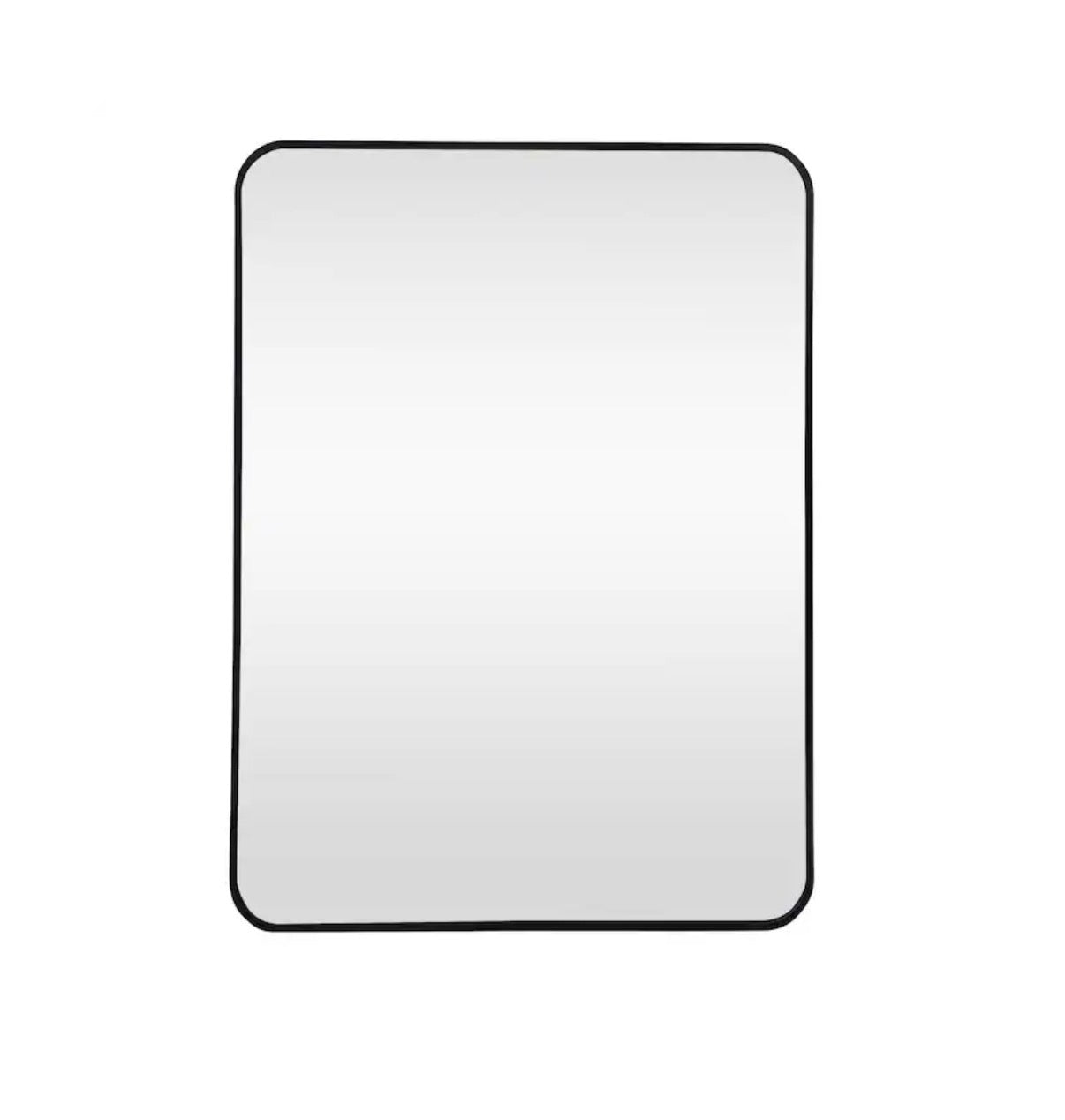 Home Accent 22 Inch Width X 30 inch Height Rectangle Black Framed Wall Mirror (New in Box)