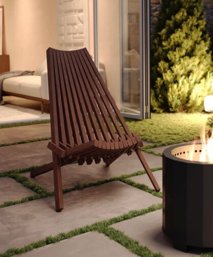 Delia Commercial Grade Indoor/Outdoor Folding Acacia Wood Chair