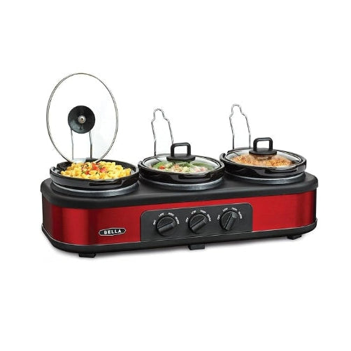 BELLA Triple Slow Cooker and Buffet Server
