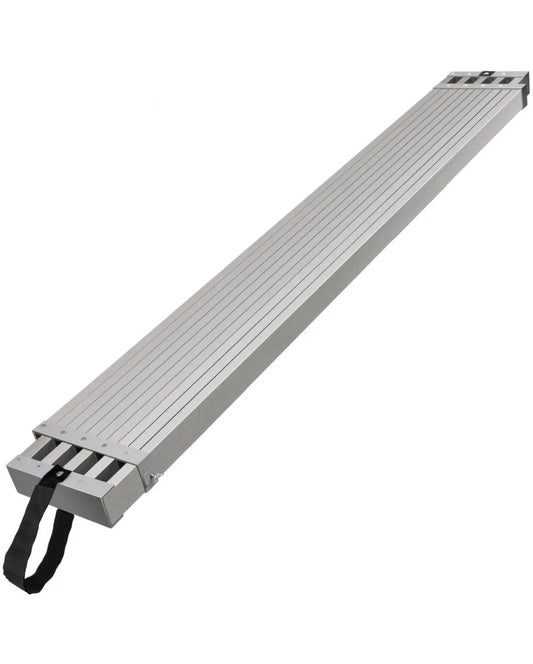 Vevor 6-9 Feet Telescoping Aluminum Work Plank 500lbs capacity, 12.5 Inch Width Aluminum Scaffold Plank, Extension Staging Plank with Skid Proof Platform Scaffold Ladder Accessory (New)