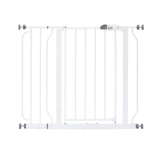 Regalo Easy Step Metal Walk Through Gate - White