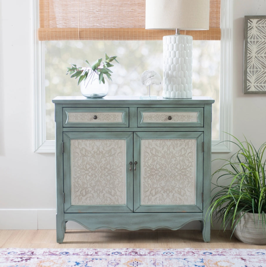 Antique Blue & White Console