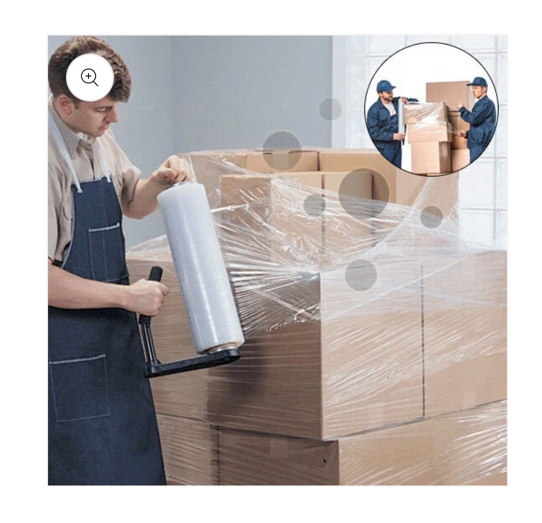 18 Inch X 1500 Ft. Shrink Wrap 80 Gauge Thick Furniture Moving Wrap 4 Pack (New in Box)