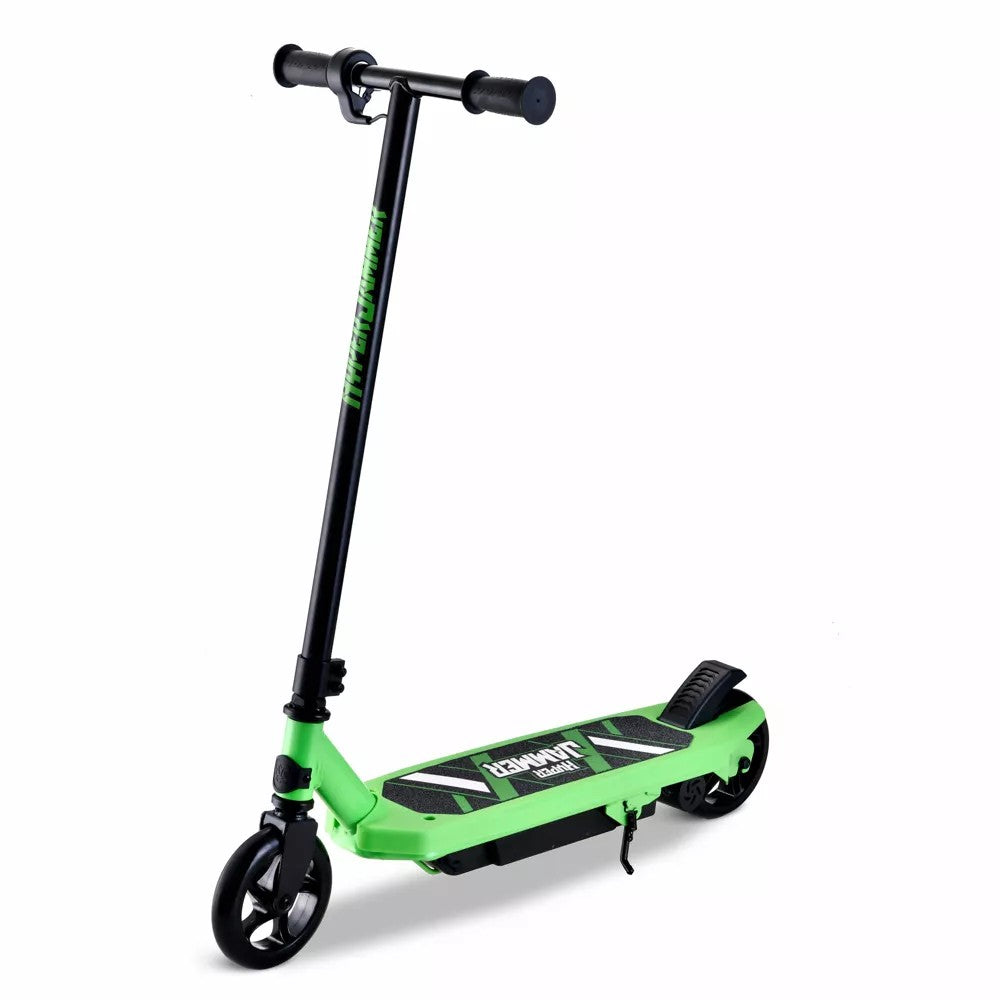 (NEW) Hyper Jammer Kids Electric Scooter 12 Volt Battery Powered Scooter - Green: Steel Frame, 10 MPH
