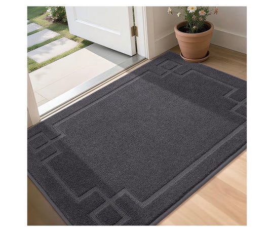 BEQHAUSE Door Mat 36 Inch X 60 Inch, Non-Slip Door Mat Indoor Washable (Dark Gray) (New in Package)