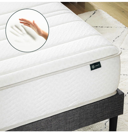Zinus 6 Inch Foam and Spring Hybrid Mattress, Medium Firm Feel Fiberglass Free, Durable Support, Mattress CertiPUR-US & OEKO-TEX Certified Safe Materials (New in Box)