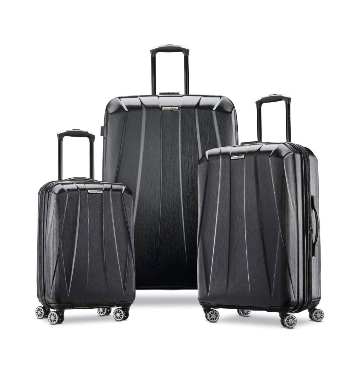 Samsonite Centric 2 Hardside Expandable Luggage with Spinner Wheels 3 Pieces Set (Black) (New in Box)
