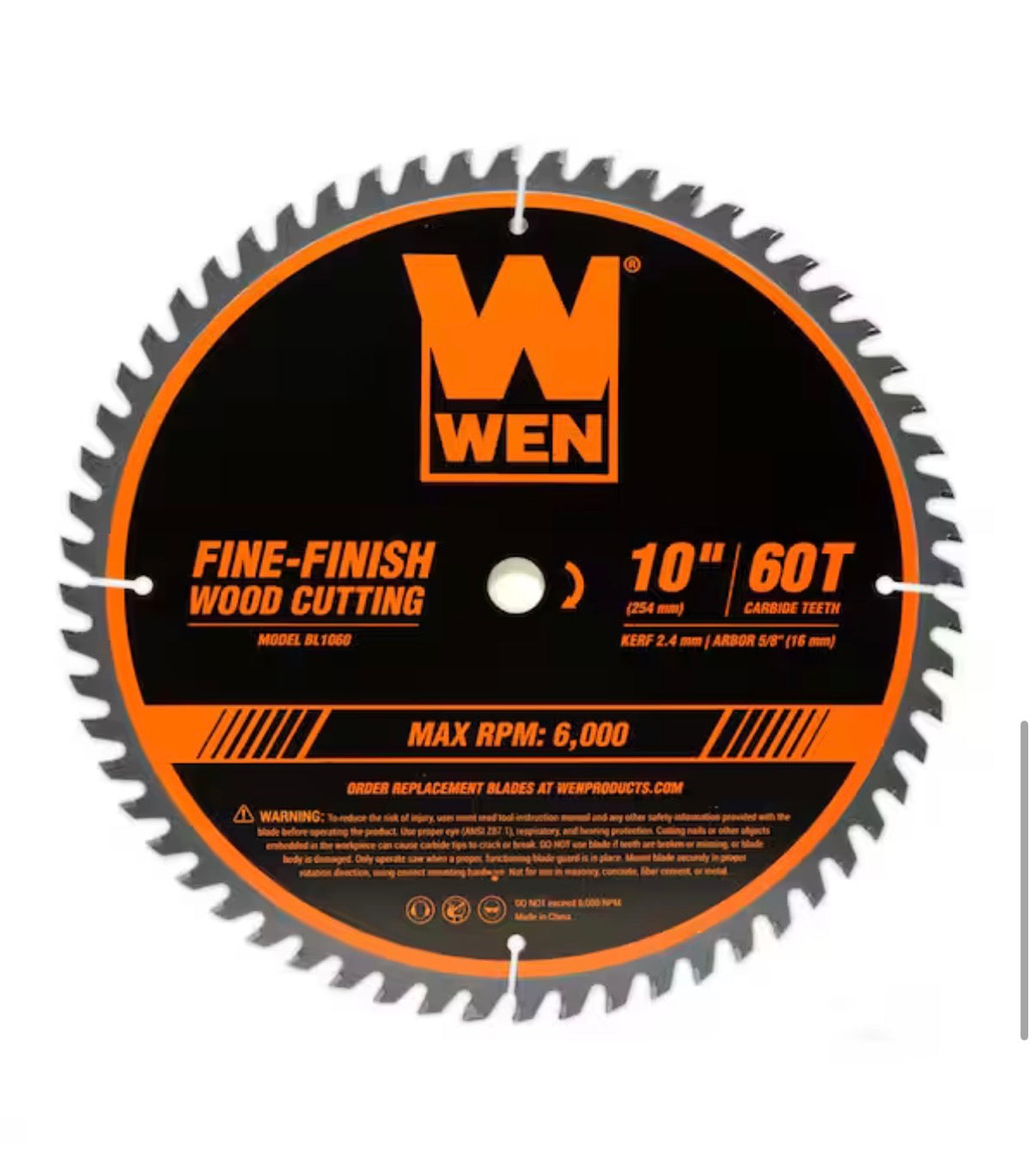 10 inch 32-tooth and 60 tooth carbide-tipped professional woodworking saw blade set (2-pack)