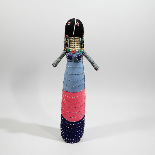 South African Ndebele Ceremonial Doll 32"