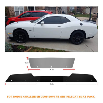 Rear Wicker bill Spoiler for Dodge Challenger 2008-2014 SRT RT Hellcat Pack Model 2 Piece Wicker Bill Spoiler Add on Style with RivNut Tool (New in Box)