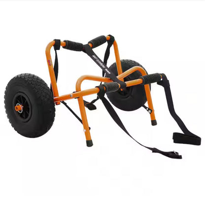 Premium Aluminum Kayak Cart with Airless Tires (Orange) (New in Box)
