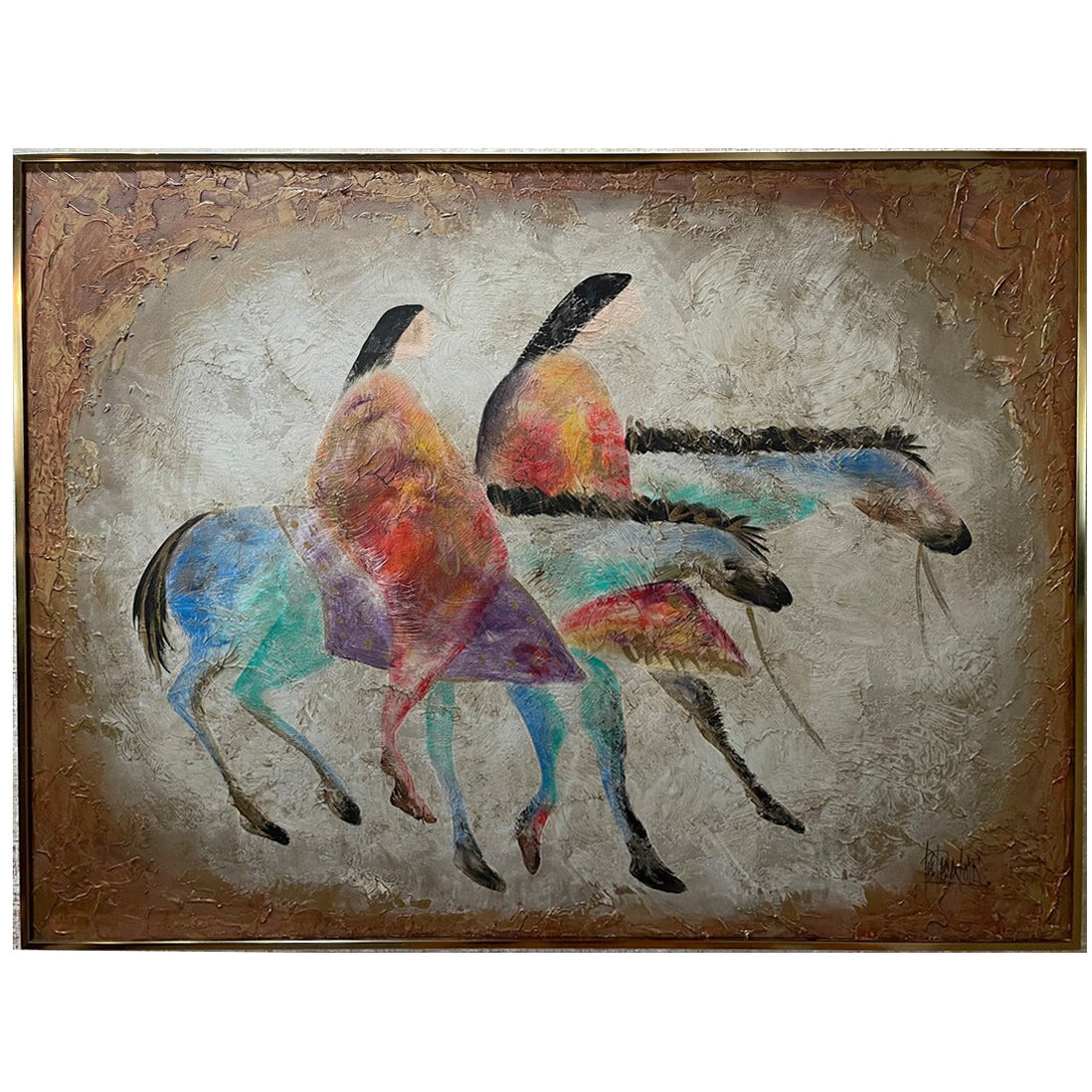 Riders on Horseback Framed Artwork