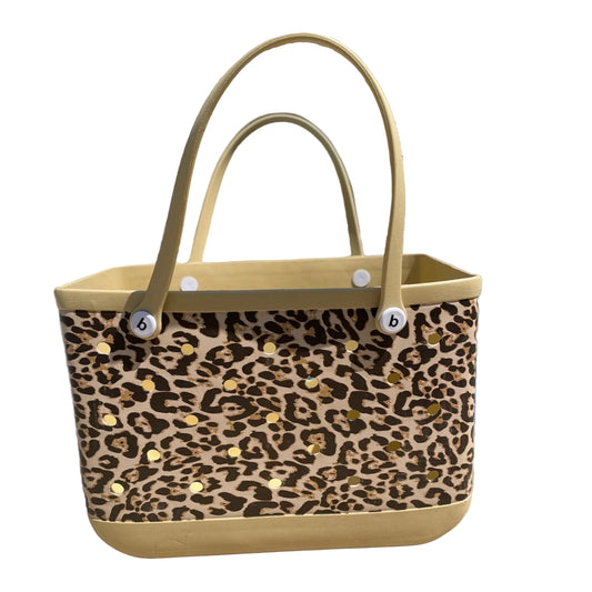 Cheetah Rubber Tote