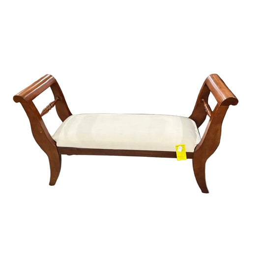 Regency-style Upholstered Window Bench