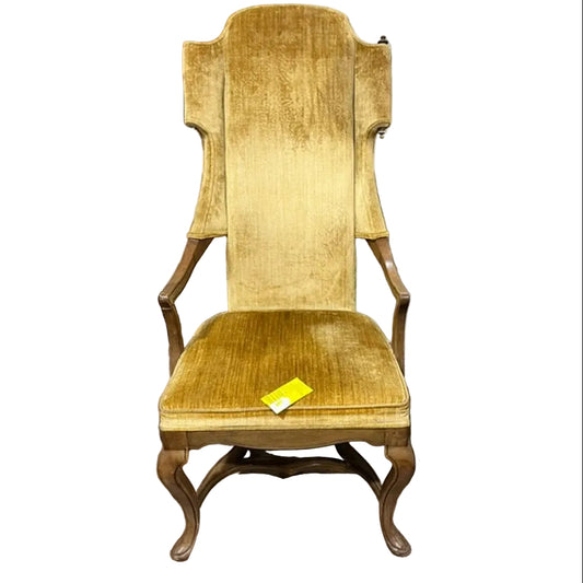 Vintage Italianate High-Back Armchairs