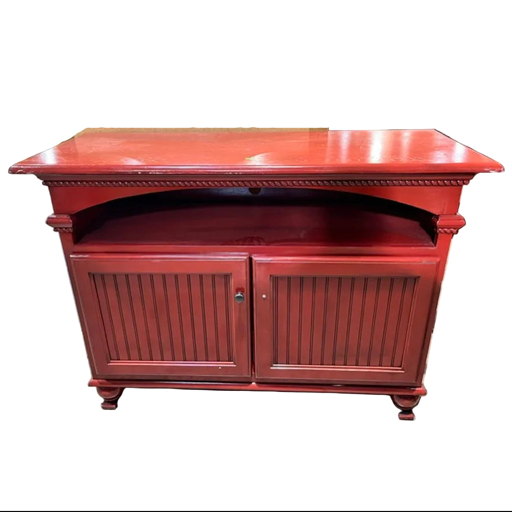 Cottage-Style Wooden Media Console