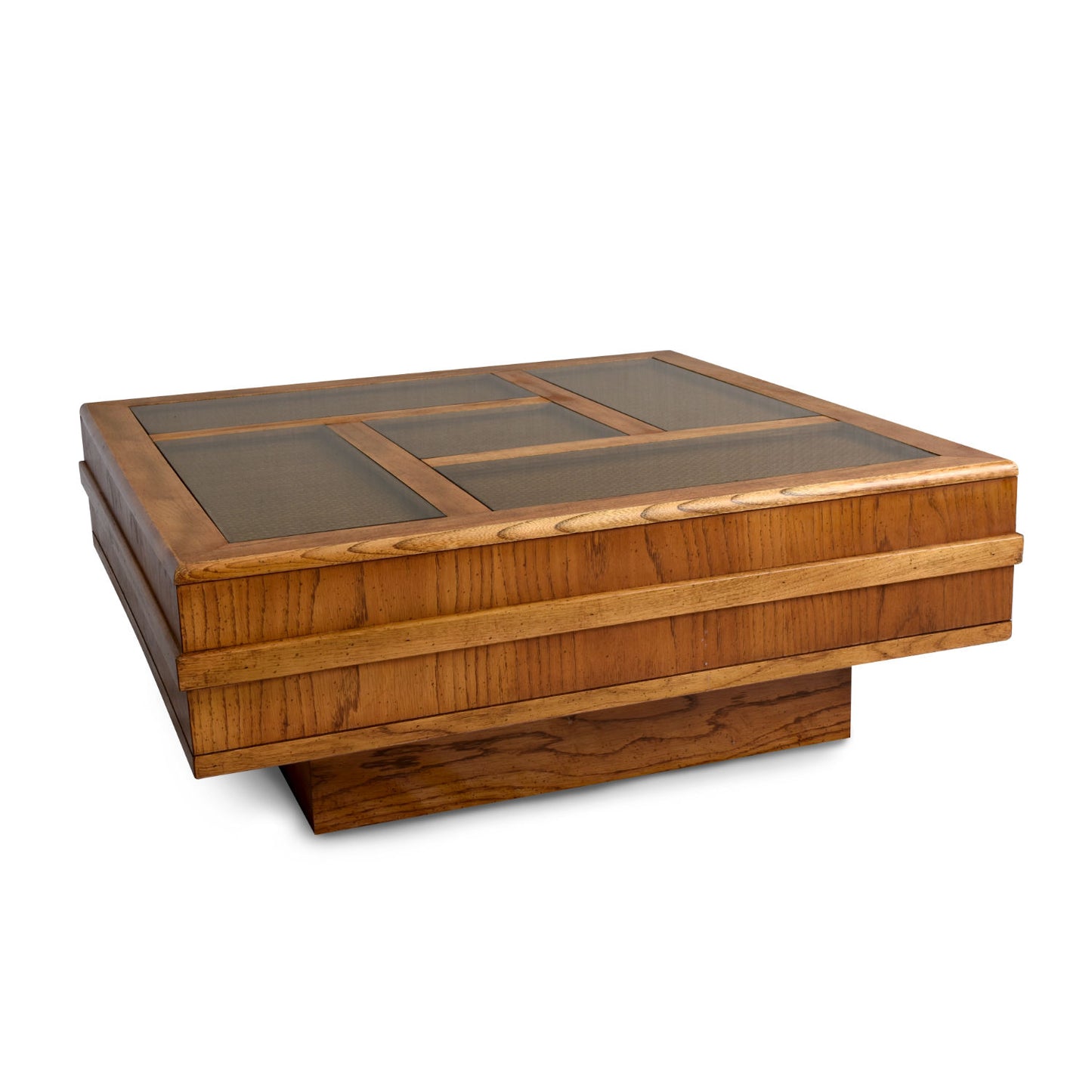 Vintage 1970s Monumental Square Nineteen-Laties Coffee Table