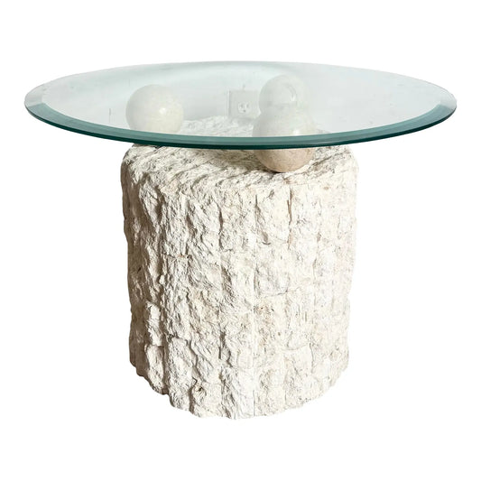 Vintage 1980s Postmodern Side Table