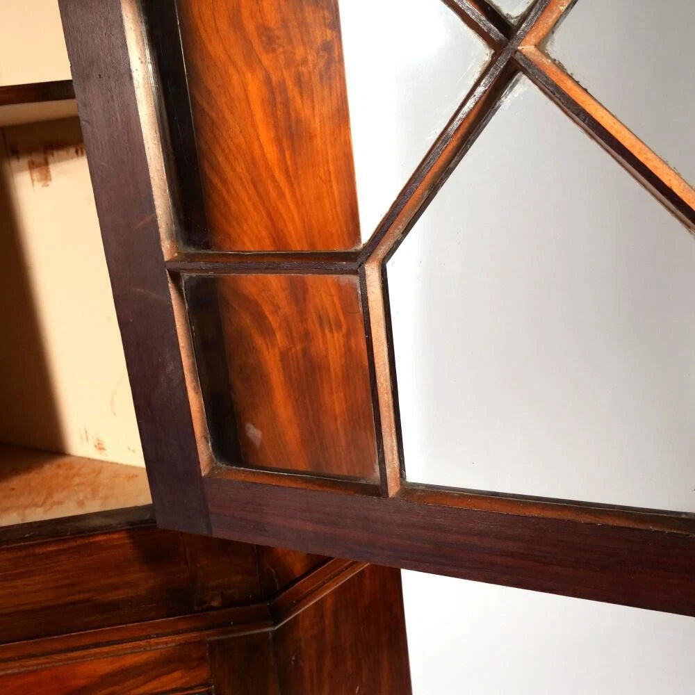 Century English Mahogany Corner Cabinet
