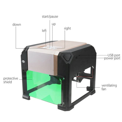 Laser engraver printer machine 3000mw
