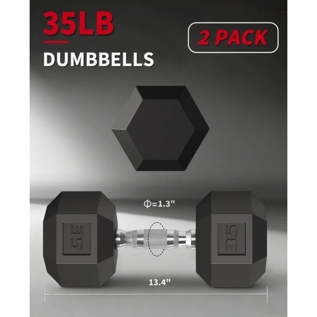 35lbs. Stack Fitness - Hex Dumbbell
