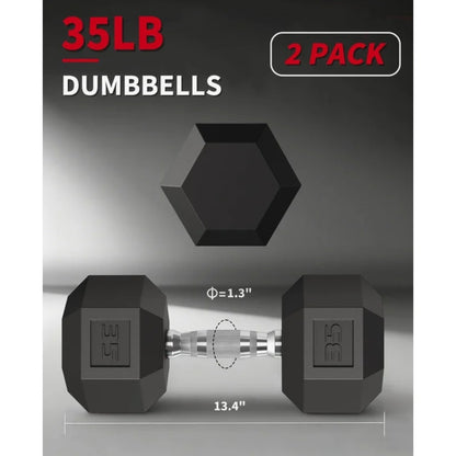 35lbs. Stack Fitness - Hex Dumbbell