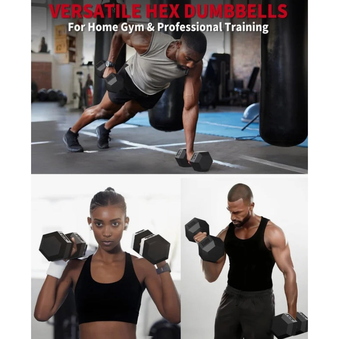 35lbs. Stack Fitness - Hex Dumbbell